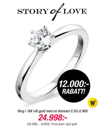 Guldfynd Story of Love Ring erbjuda