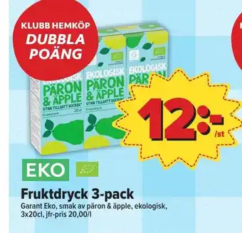 Östenssons Fruktdryck 3-pack erbjuda