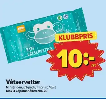 Våtservetter