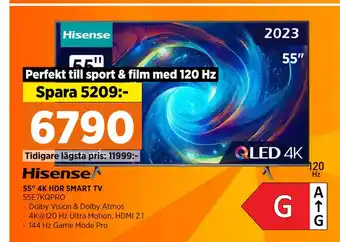 Power 55 4K HDR SMART TV erbjuda