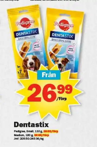 Pekås Dentastix erbjuda