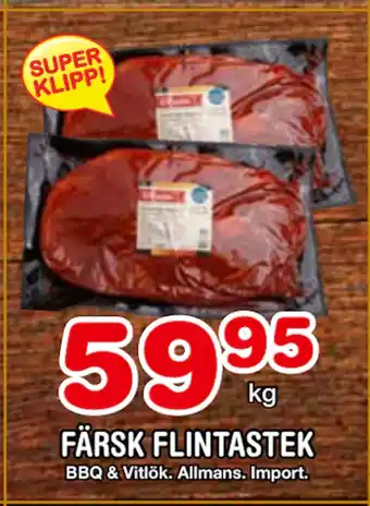 Nya Pulsen FÄRSK FLINTASTEK erbjuda