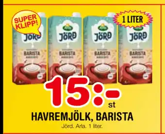 Nya Pulsen HAVREMJÖLK, BARISTA erbjuda