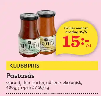 Hemköp Pastasås erbjuda