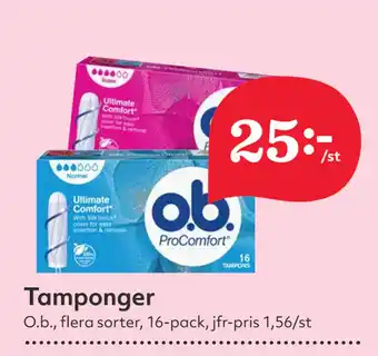 Hemköp Tamponger erbjuda