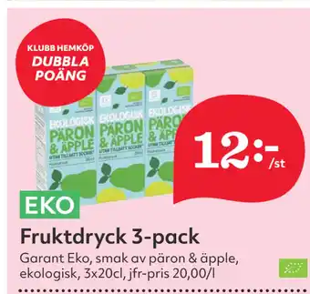 Hemköp Fruktdryck 3-pack erbjuda