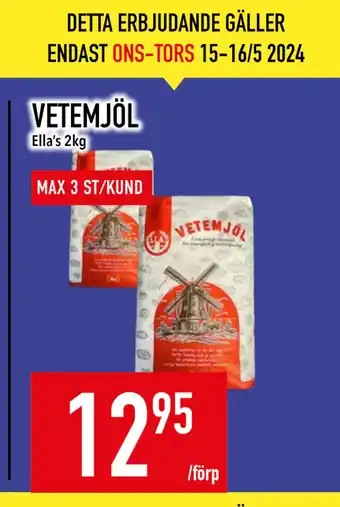 Matdax VETEMJÖL erbjuda