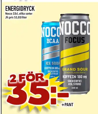 Bonum Matmarknad ENERGIDRYCK erbjuda