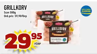 Din Mat GRILLKORV erbjuda