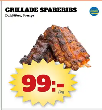 Bonum Matmarknad GRILLADE SPARERIBS erbjuda