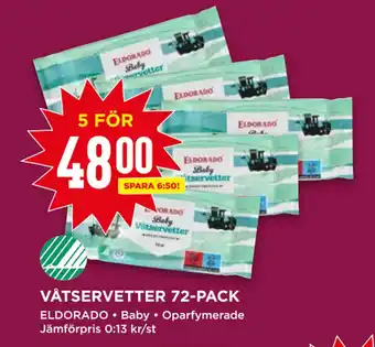 Willys VÅTSERVETTER 72-PACK erbjuda