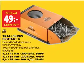 Jem&Fix TRALLSKRUV PROTECT 4 erbjuda