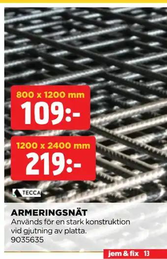 Jem&Fix ARMERINGSNÄT erbjuda