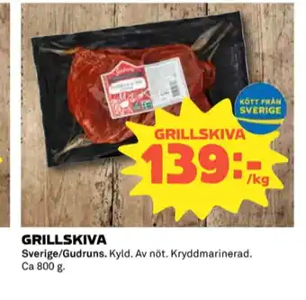 Coop Gudruns grillskiva erbjuda