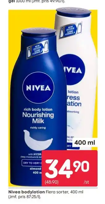 Rusta Nivea bodylotion erbjuda