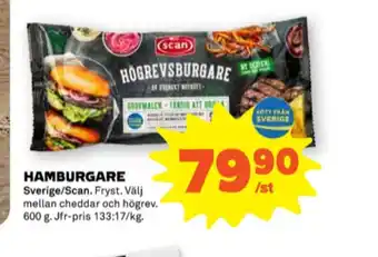 Stora Coop Scan högrevsburgare erbjuda