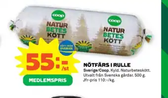 Stora Coop Coop naturbeteskött erbjuda