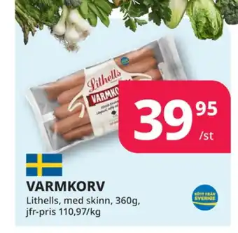 Tempo Lithells varmkorv erbjuda