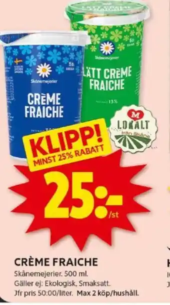 ICA Kvantum CRÈME FRAICHE erbjuda