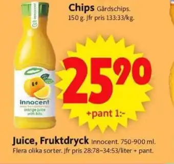 ICA Supermarket Juice, Fruktdryck erbjuda