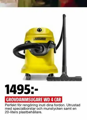 Bauhaus Grovdammsugare wd 4 car erbjuda