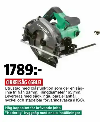 Bauhaus Cirkelsåg c6bu3 erbjuda