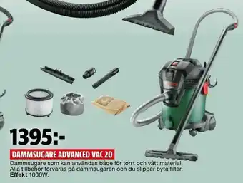 Bauhaus Dammsugare advanced vac 20 erbjuda