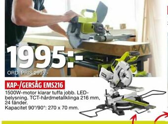 Bauhaus Kap-/gersåg ems216 erbjuda