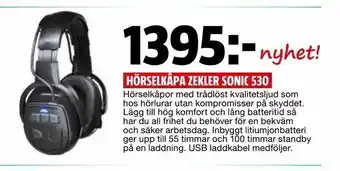Hörselkåpa zekler sonic 530