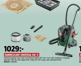 Bauhaus Dammsugare universal vac 15 erbjuda