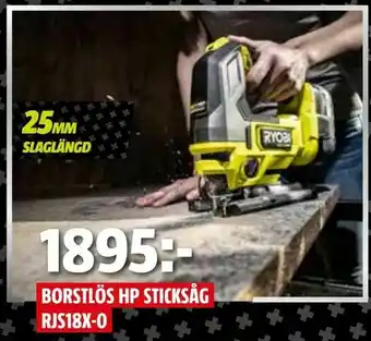 Bauhaus Borstlös hp sticksåg rjs18x-0 erbjuda