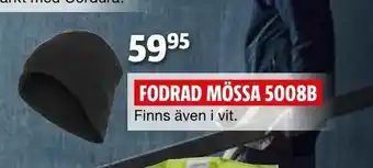 Fodrad mössa 5008b