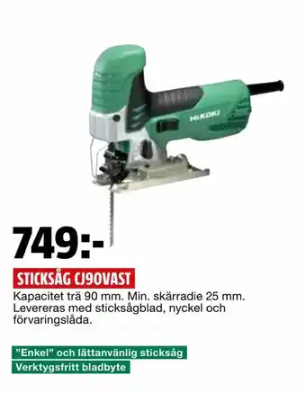 Bauhaus Sticksåg cj90vast erbjuda