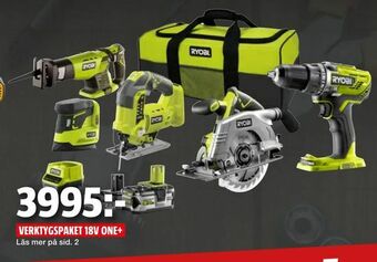 Bauhaus Verktygspaket 18v one+ erbjuda