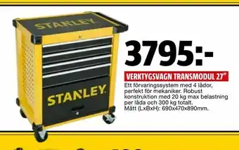 Bauhaus Verktygsvagn transmodul 27" erbjuda