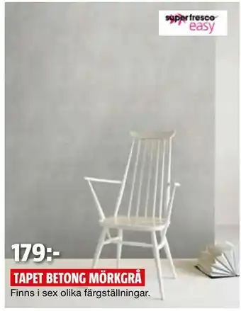 Bauhaus Tapet betong mörkgrå erbjuda