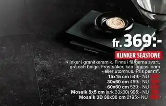 Bauhaus Klinker seastone erbjuda