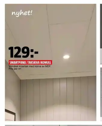 Smartpanel takskiva bomull