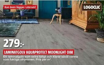 Bauhaus Laminatgolv aquaprotect moonlight oak erbjuda