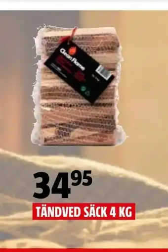 Bauhaus Tändved säck 4 kg erbjuda