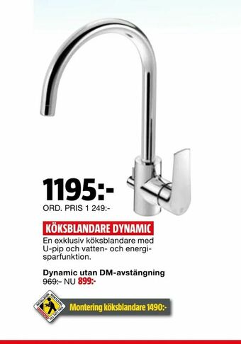 Bauhaus Köksblandare dynamic erbjuda