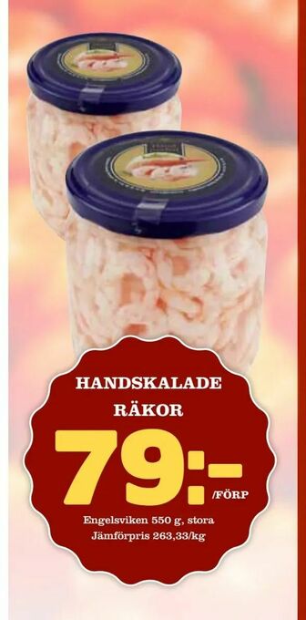 Bonum Matmarknad Handskalade räkor erbjuda