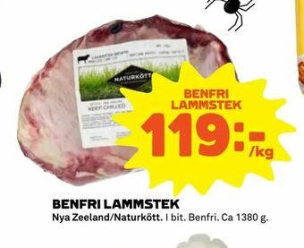 Coop Benfri lammstek erbjuda