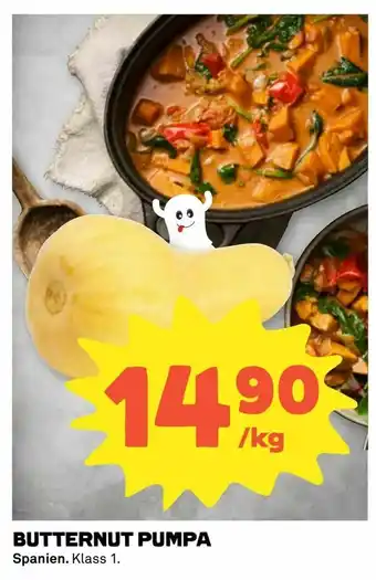Coop Konsum Butternut pumpa erbjuda