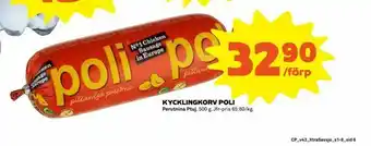 Kycklingkorv poli