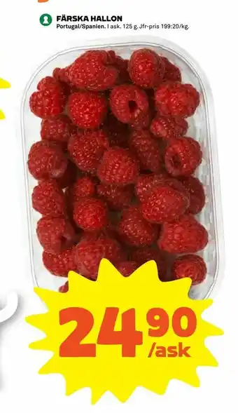 Coop Extra FÄRSKA HALLON erbjuda