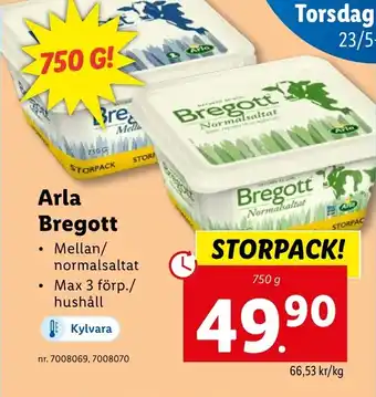 Lidl Arla Bregott erbjuda