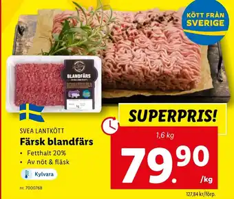 Lidl Färsk blandfärs erbjuda