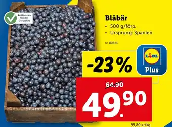 Lidl Blåbär erbjuda