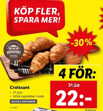 Lidl Croissant erbjuda